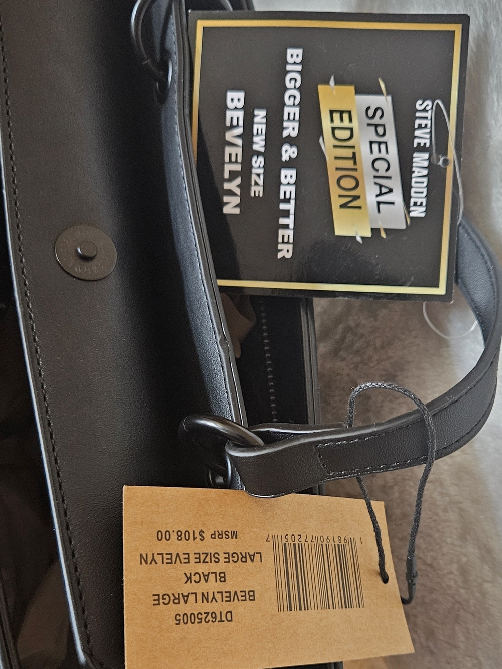 Steve Madden Black Beverlyn Special Edition Crossbody - Picture 3 of 11